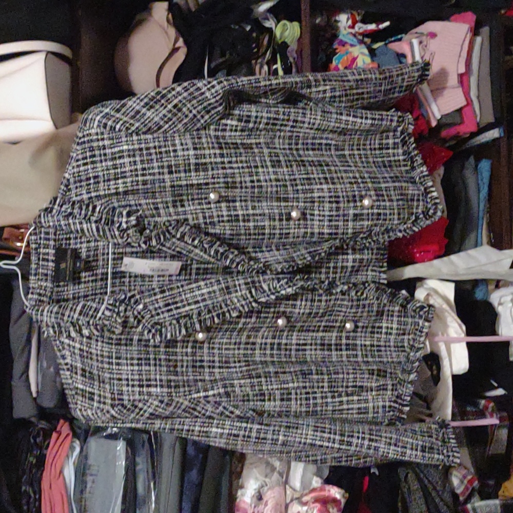 NWT Worthington | Cropped Jacket with Shoulder Pads